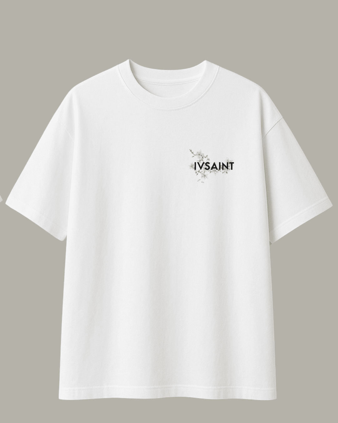 ivsaint floral wrap tee